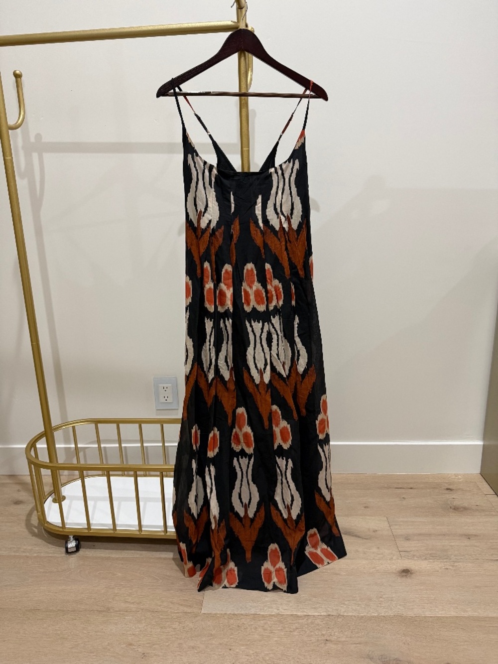 Anthropologie maxi sundress with bow detail in back